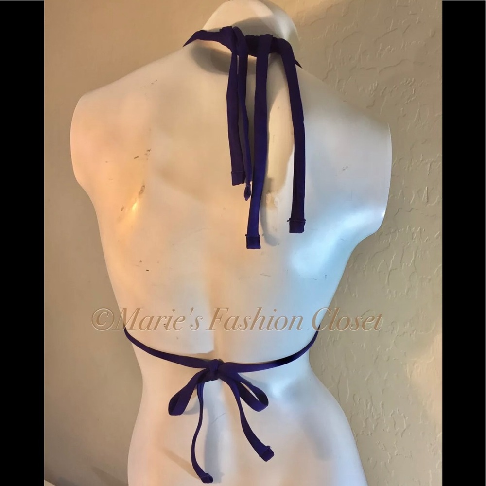 🔺SOLD🔺La Blanca Island Halter Pa Bikini Swim Top - Picture 2 of 2